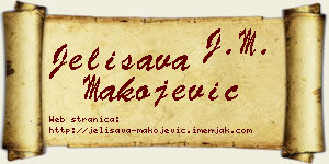 Jelisava Makojević vizit kartica
